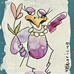 Bird ATC artist trading cards / ACEO Artist Cards Edition Originals / ARTIST: Yolanda Barreto / YB Boricua Art LLC / Boricua Art