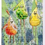 Bird handmade card 5x7