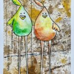 Bird handmade card 5x7