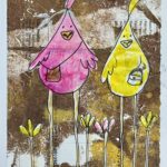 Bird handmade card 5x7