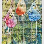 Bird handmade card 5x7