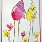 Bird handmade card 5x7